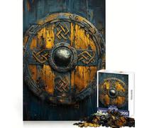 Viking Shield Jigsaw Puzzle 1000 Piece for Adults Intellectual Fun Relaxing Pastime Sharp Cut (50x75cm)