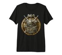 Viking Shield Nordic Norse Scandinavia Medieval Premium T-Shirt