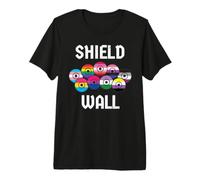 Viking Shield Wall LGBTQ Flag Pride Distressed Premium T-Shirt