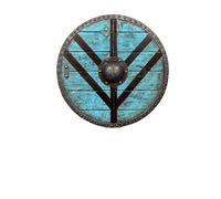Viking Shield with Legartha Shield Maiden Viking Shield Ornaments New Model Blue