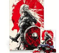 Viking Shieldmaid 1000 Pieces Jigsaws Adults Puzzles Gifts Cognitive Skill Restful Activity Exact Cut Festive Gift (38x52cm)