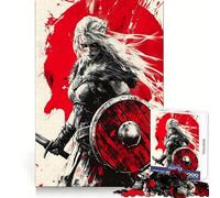 Viking Shieldmaid Jigsaw Puzzles 1000 Pieces for Teenagers Thought Skill Casual Relaxation Flawless Fit (50x75cm)