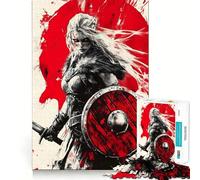 Viking Shieldmaid Jigsaws for Adults1000 Pieces Brain Memory Game Fine Cut Premium Finishing Engaging Way to Pass Free Hours (38x26cm)