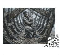 Viking Shipwreck Recycled Paper Jigsaw Puzzle 1000 Piece Norse Post-apocalyptic Memory Improvement Party Game Home Decor 38x26cm/1000pcs