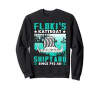 Viking Shipyard Longship Norse History Kattegat Voyage Art Sweatshirt