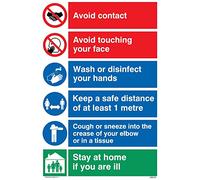 Viking Signs Covid 19 multi sign - 1 metre