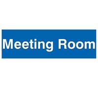 Viking Signs DC727-L31-V "Meeting Room" Door Sign, Vinyl/Sticker, 300 mm H x 100 mm W