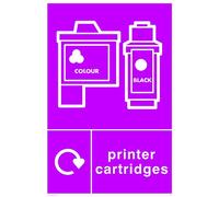 Viking Signs IJ1432-A4P-3M Recycling-Printer Cartridges Sign, 3 mm Plastic Rigid, 300 mm H x 200 mm W