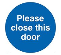 Viking Signs MA218-S40-V "Please Close This Door" Sign, Vinyl, 400 mm x 400 mm