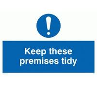Viking Signs MV309-A3L-AC "Keep These Premises Tidy" Sign, Aluminium Composite, 300 mm H x 400 mm W