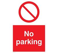 Viking Signs PV55-A2P-3M "No Parking" Sign, 3 mm Rigid Plastic, 600 mm H x 400 mm W