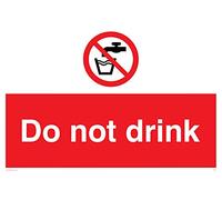 Viking Signs PV56-A2L-V "Do Not Drink" Sign, Vinyl, 400 mm H x 600 mm W