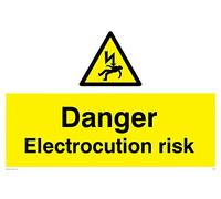 Viking Signs WE79-A2L-AC "Danger Electrocution Risk" Sign, Aluminium Composite, 400 mm H x 600 mm W