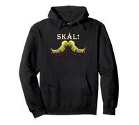 Viking Skål Drinking Horns Nordic Norse Party Humor Pullover Hoodie