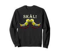 Viking Skål Drinking Horns Nordic Norse Party Humor Sweatshirt