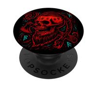 Viking Skull And Axe PopSockets Adhesive PopGrip