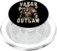 Viking Skull Vargr Outlaw Skeleton Warrior Old Norse Axe PopSockets PopGrip for MagSafe