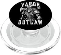Viking Skull Vargr Outlaw Skeleton Warrior Old Norse Axe PopSockets PopGrip for MagSafe