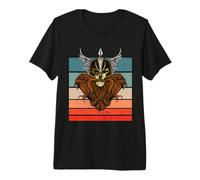 Viking Skull Viking Helmet Skull with Wings Viking Art Premium T-Shirt