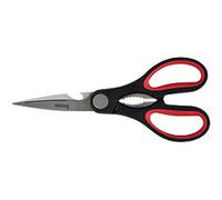 Viking Soft Grip Scissors Suitable for Left-handed People 80 mm Stainless Steel Black, Red