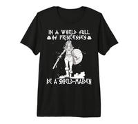 Viking Sport Shieldmaiden Motif Viking Ladies Premium T-Shirt