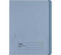 Viking Spring Coil Cut Flush Folder Foolscap Blue Manila 285 gsm 2 Holes Pack of 50
