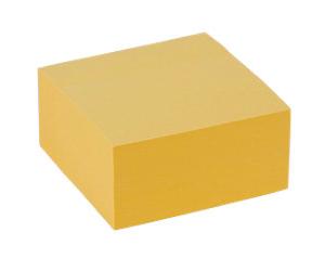 Viking Sticky Note Cube 76 x 76 mm Pastel Yellow 400 Sheets