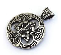 Viking Symbol Celtic Knot Titanium Steel Men Necklace Pendant Punk for Boyfriend Hip hop Rock Party Jewelry Creativity Gift