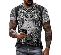Viking Symbol Totem Tattoo T-Shirt 3D Printed Fashion Summer O-Neck T-Shirt