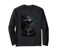 Viking T-Shirt Odins Wolves Geri & Freki Runes Wolf Long Sleeve T-Shirt