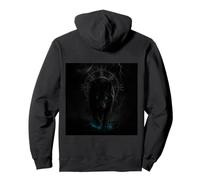 Viking T-Shirt Odins Wolves Geri & Freki Runes Wolf Pullover Hoodie