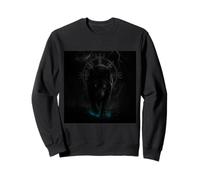 Viking T-Shirt Odins Wolves Geri & Freki Runes Wolf Sweatshirt
