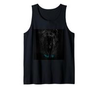 Viking T-Shirt Odins Wolves Geri & Freki Runes Wolf Tank Top