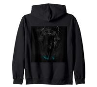 Viking T-Shirt Odins Wolves Geri & Freki Runes Wolf Zip Hoodie