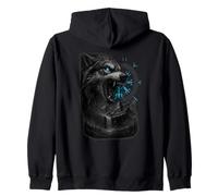 Viking T-Shirt Odins Wolves Geri & Freki Runes Wolf Zip Hoodie