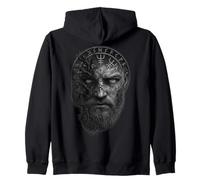 Viking T-Shirt Warrior Odin Vikings Thor Asgard Men's Zip Hoodie