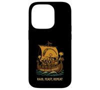 Viking Taco Raid Feast Repeat Norse Humor Case for iPhone 14 Pro