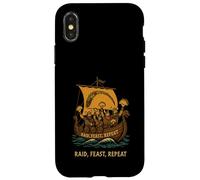 Viking Taco Raid Feast Repeat Norse Humor Case for iPhone X/XS