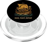 Viking Taco Raid Feast Repeat Norse Humor PopSockets PopGrip for MagSafe