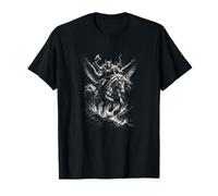 Viking Thunder Woman Valkyrie On Winged Horse T-Shirt