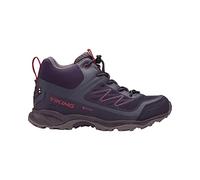 Viking Tind Mid Gtx Walking Shoe Unisex Kids, Mid Grey Ruby Red, 3.5 UK