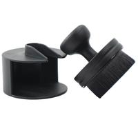 VIKING Tire Shine Applicator Brush, Automotive Tire Dressing Applicator Brush, Storage Stand Included for Detailing and Car Wash Kit, Black, 2.3 Inch Diameter