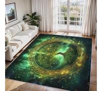 Viking Tree of Life Rug Small 40x60 cm, Celtic Knot Norse Mythology Area Rugs for Bedroom Decor, Non Slip Washable Soft Low Pile Floor Mat, Kitchen Patterned Carpet & Home Decor C&J89