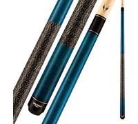 Viking Valhalla 100 Series with Irish Linen Wrap 2 Piece 58” Pool Cue Stick VA113 (20oz, Blue)