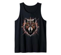Viking Valhalla Celtic Fenrir Wolf Odin Rune Norse Mythology Tank Top