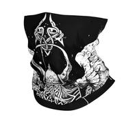 Viking Valhalla Norse Warriors Odin Meditation Irish Knot Runes Men Women Half Face Scarf Anitdust Headband Durable Face Protection For Running Workout Yoga