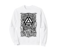 Viking Valknut Remember The Fallen Skeleton Warriors Sweatshirt