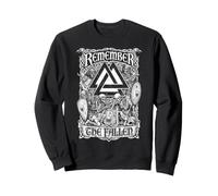 Viking Valknut Remember The Fallen Skeleton Warriors Sweatshirt