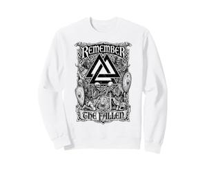 Viking Valknut Remember The Fallen Skeleton Warriors Sweatshirt