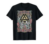 Viking Valknut Remember The Fallen Skeleton Warriors Value Graphic T-Shirt